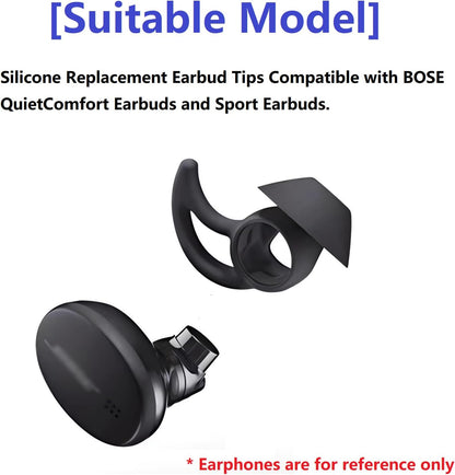 Earbud Tips 3 Pairs Large Compatible with Bose QuietComfort Earbuds and Sport Earbuds