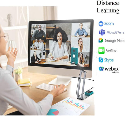 IRIScan Visualizer Webcam Document Camera v7:4K UltraHD-13MP,4in1,Free Readiris PDF OCR,visualizer,Scanner A3,Portable Scanner,Web Conferencing,Distance Learning,AI Micro,Led,USB,WinMac