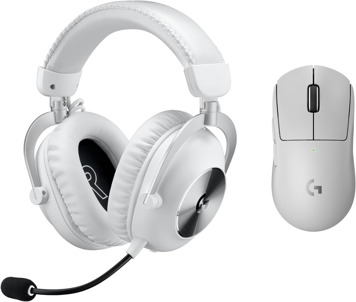 Logitech G Pro X Superlight 2 Lightspeed Wireless Gaming Mouse + G Pro X 2 Wireless Gaming Headset Bundle - White
