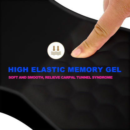 Mouse Pad Wrist Support, Ergonomic Mouse Pad with Massage Dot, Comfortable Computer Mouse Pad for Laptop, Wrist Rest Pain Relief Mousepad with Non-Slip PU Base for Office & Home, 12 x 8 in