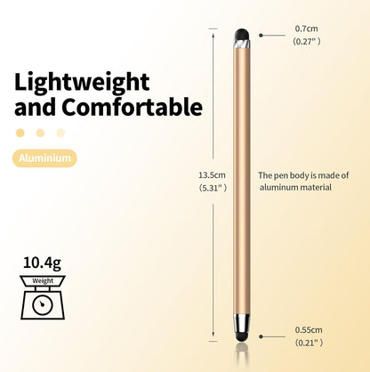 10 PCS Stylus,Stylus Pen for Touchscreen,Stylus 2-in-1 High Sensitivity & Precision Suitable for All Touch Screens of iPhone/ipad/Android Tablets(10 Stylus Pen Gold/Black + 20 Tips)