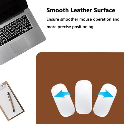 PU Leather Desk Pad Protector Gaming Mouse Pad Non Slip Desk Mat for Keyboard and Mouse Waterproof Desk Writing Pad for Office and Home Desk Accessories(Brown, 47.2 * 17.7)