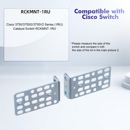 1U Rack Mount Kit for Cisco Switches Rack Ears for Catalyst 3750/3750G/3750V2 Series and 2960 Series