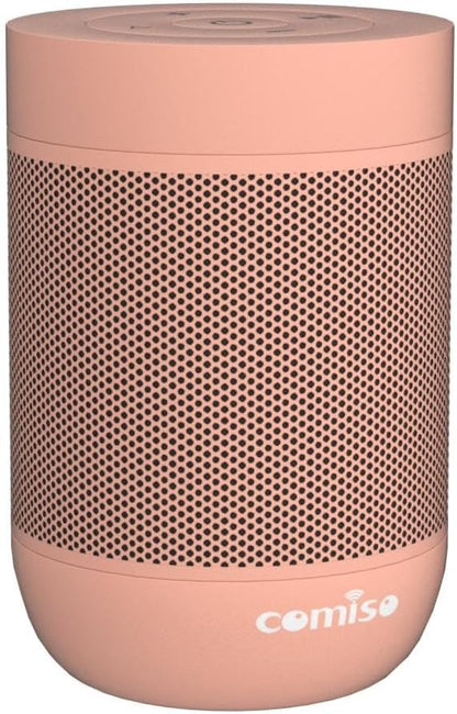comiso Portable Bluetooth Speaker,Waterproof Speaker IP65,5.3 Bluetooth,360 HD Sound,TWS Stereo Pairing,Built in Mic, Support TF Card,Ideal Gift for Men/Women -Pink