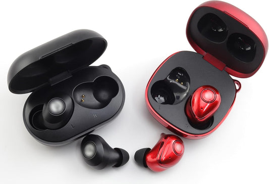 Replacement Silicone Ear Tips for Ray-con E25, Ray-con Everyday/Fitness Earbuds, 9 Pairs (S/M/L, Black)