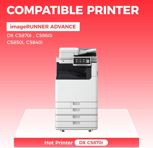 GPR-61 GPR61 Toner Cartridge Set 4-Pack with chip High Yield Replacement for Canon GPR-61 GPR61 3763C003AA for ImageRUNNER Advance DX C5840i C5850i C5860i C5870i Printer Ink Black Cyan Magenta Yellow