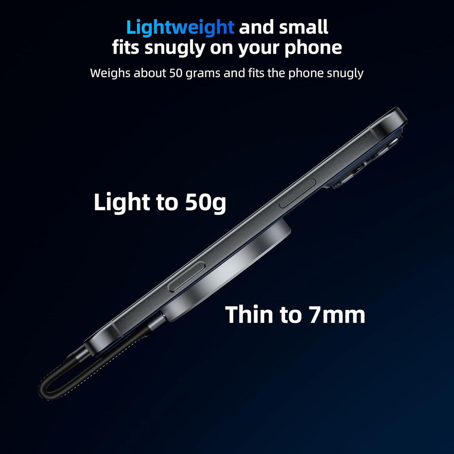 SAN ZANG MASTER Magnetic Portable Solid State Drives: Ultra-Thin, Portable Design for Secure Grip, Easy Connectivity, and Reliable Performance (2, TB)