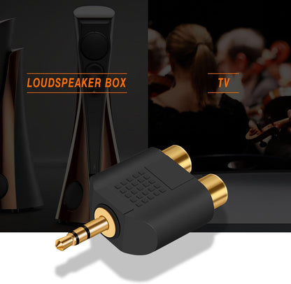 ANDTOBO 3.5 mm TRS to Dual RCA F (2-Pack), 3.5mm Stereo Male to Dual RCA Female Audio Breakout Adapter