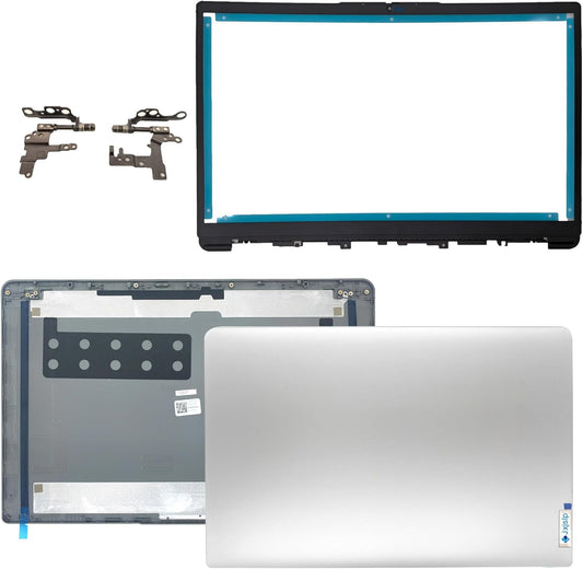 Replacement LCD Cover Back with Bezel with Hings for Lenovo Ideapad 1-15ADA7 82R1 82U4 1 15AMN7 82VG 82X5 1 15ALC7 82R4 Series Laptop Rear Case Top Lid 5CB1M48453 5CB1F36621 5B30S19034