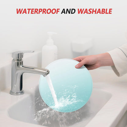 ITNRSIIET Mouse Pad Non-Slip Rubber Base Smooth Surface Stitched Edges Waterproof Durable Compatible with All Mice for Office & Gaming, Desk Accessory, Diameter 8.7 inch, Sky Gradient