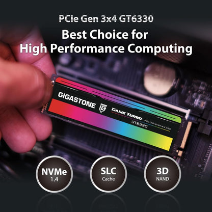 Gigastone M.2 SSD 1TB PCIe 3.0 NVMe SSD 3,400MB/s Internal Gaming Solid State Hard Drives Upgrade PC Laptop Storage High Speed Response for Gamers Graphic Design Creators IT Pros PCIe Gen3x4