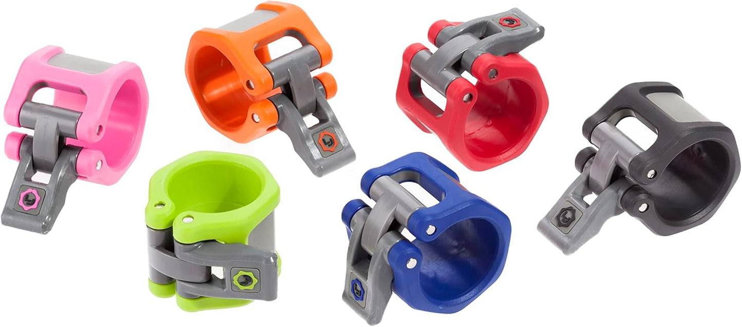 Lock-Jaw HEX 50mm / 2" Olympic Barbell Collar (Orange)