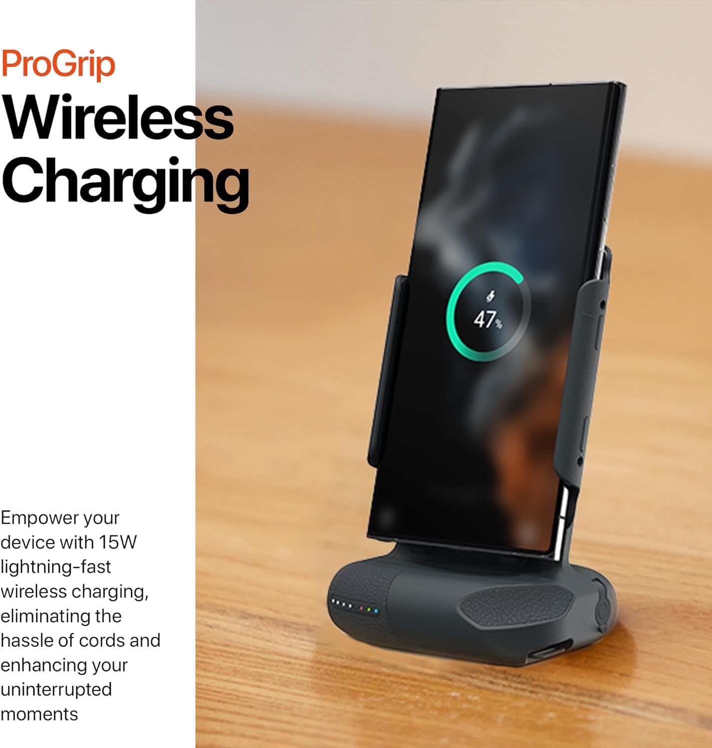 ShiftCam ProGrip Starter Kit – DSLR-Style Phone Camera Grip with Built-in Powerbank, Wireless Shutter Button and Qi Charging, Freestanding Dock & Tripod Mount – Compatible w/Android & iPhone