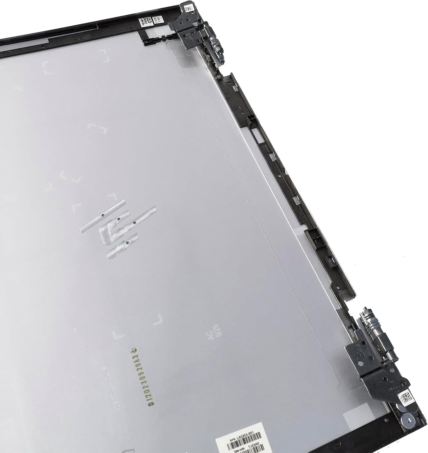 Replacement Laptop LCD Cover Back Rear Top Lid with Hinges for HP Envy X360 15-ED 15M-ED 15T-ED L93203-001 L93204-001 (Silver)