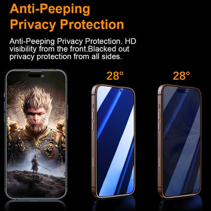 OneFish Screen Protector Glass for iPhone 14 Pro Max/ 15 Plus, 9H Glass Scratch Resistant, Dynamic Island Compatible, HD Clarity Tempered Film with Installation Frame, Easy Installation, 2Pack.