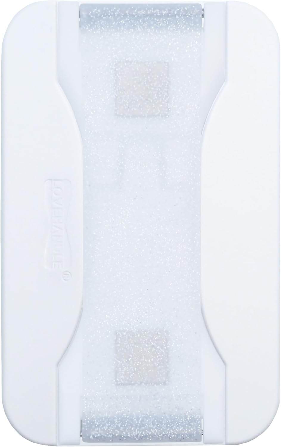 LoveHandle PRO MagSafe Compatible Magnetic Phone Grip w/Kickstand - Mount, Strap and Stand for Smartphone and Tablet - MagSafe Ring Included - Fits All Devices - Crystal Clear Glitter