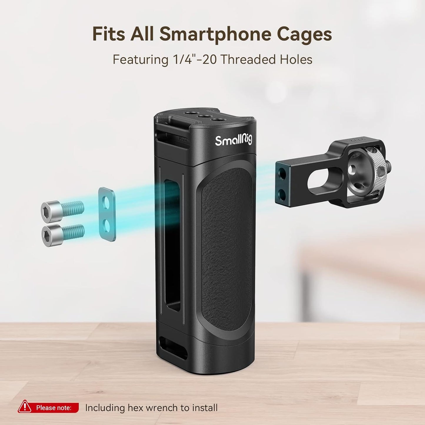 SmallRig Universal Phone Cage, Smartphone Video Rig Kit with Handles, Handheld Filmmaking Vlogging Case Stabilizer for Videomaker, for iPhone for Samsung for Pixel and Other Android Phones