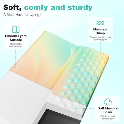 Ospelelf Ergonomic Keyboard Wrist Rest Pad Comfortable Keyboard Stand Riser Holder Pad for Office Gaming
