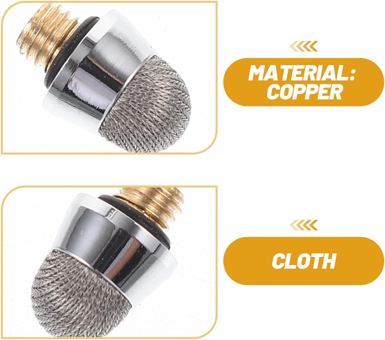 Stylus Tips, 8pcs Mesh Fiber Tips for Touch Screen Devices, High Sensitivity, Soft, no Scratch - Drawing Stylus Accessory