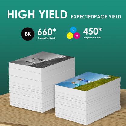 61XL 61 XL Ink Cartridges High Yield Replacement for HP Ink 61 61 XL 61XL for Envy 4500 4501 4502 5530 Deskjet 1000 1010 1050 1510 2510 2540 3000 Officejet 2620 4630 Printer (1 Black,1 Color)