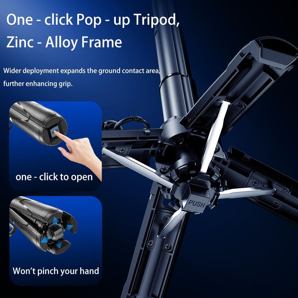 4-in-1 Multi-Functional 360° Rotating Mini Magnetic Portable Selfie Stick, Pocket-Sized Retractable Phone Holder, Equipped with Wireless Detachable Remote Control