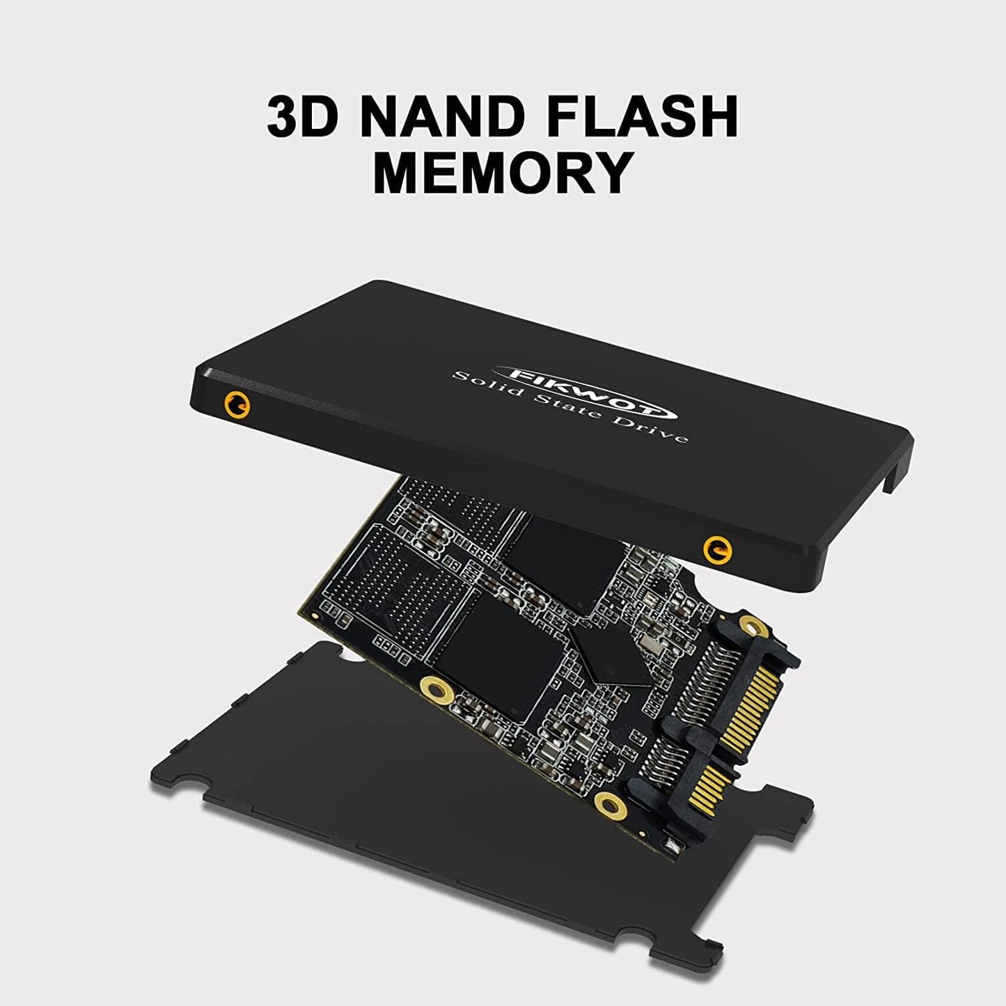 FS810 256GB SSD, 2.5" SSD SATA III 6Gb/s, Solid State Drives, Up to 560MB/s, 3D NAND TLC Flash, Internal SSD for Desktops and Laptops(Black)