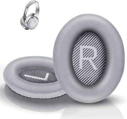 QC35 Headphones Replacement Ear Pads - QC35,QC35ii Replacement Earpads Cushion - Compatible with Bose Quiet Comfort35,QC45,QC25,QC35ii,QC15,AE2,AE2i-Comfortable & Durable (Silver)