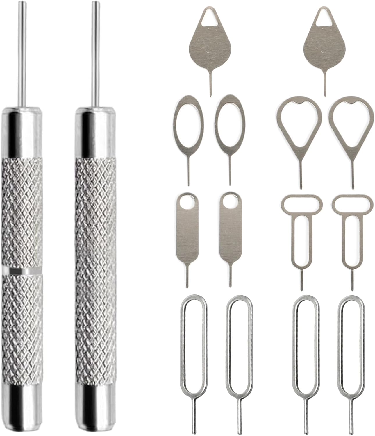 ZukoCert 16 Pieces SIM Card Removal Tool Set, Multi-Functional SIM Ejector Tool, SIM Card Pin, Phone SD Card Removal Tool Key, Universal for Smartphone