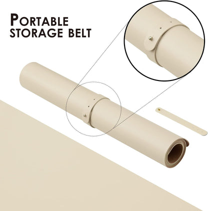 Compact Cork Desk Mat - Small Dual-Sided Desk Pad for Office and Home - Desk Organization and Accessories - Ideal for Large Mouse Pad and Small Desk Mats on Top of Desks(Beige,23.6"x 11.8")