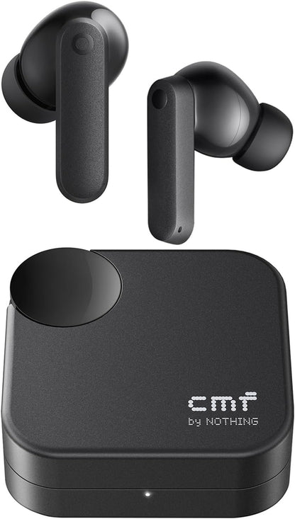 CMF Buds 2a Wireless Earbuds 2025 New Active Noise Cancelling 42dB Hybrid ANC Bluetooth Headphones, 12.4mm Dynamic Driver for Big Bass, 4 Mic Clear Calls, Sport Ear Buds for iPhone, Android, Dark Grey