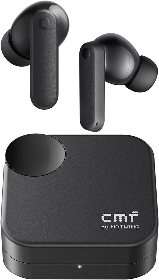 CMF Buds 2a Wireless Earbuds 2025 New Active Noise Cancelling 42dB Hybrid ANC Bluetooth Headphones, 12.4mm Dynamic Driver for Big Bass, 4 Mic Clear Calls, Sport Ear Buds for iPhone, Android, Dark Grey