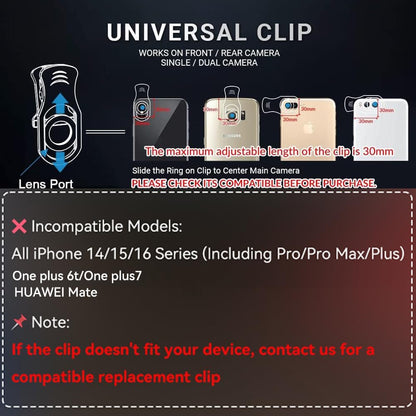 APEXEL 4 in 1 Phone Photography Kit, 18X Telephoto Lens, 198° Fisheye Lens, 15X Macro Lens, 0.63X Wide Angle Lens, Set with Flexible Phone Tripod, for iPhone 13/12/11/XS Max/XR/XS/X Samsung One Plus