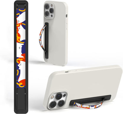 Phone Grip, Ultra Thin Cell Phone Grips Finger Holder Kickstand for Back of Phone, Loopy Case Swappable for Smartphones Wireless Chargers Car Mounts - SleekGrip Essential