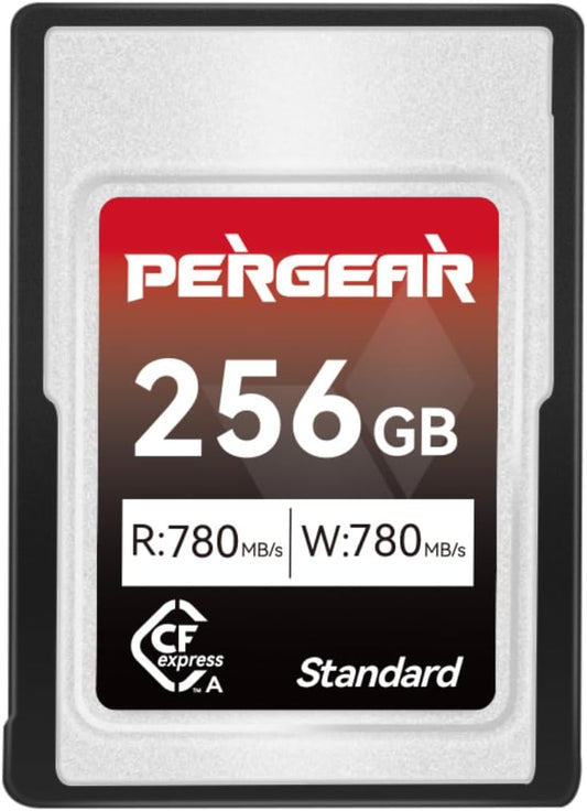 Pergear 256GB CFexpress Type A Memory Card, Up to 780MB/s Read Speed & 780MB/s Write Speed for 4K 120P,8K 30P Recording Compatible for Sony Alpha & FX Cameras (VPG200)