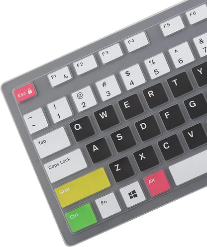 Keyboard Cover Skin for Dell KM636 KB216 KB216t KB216d KB216p Wired & Wireless Keyboard, Dell Optiplex 5250 3050 3240 5460 7450 7050, Dell Inspiron Desktop 24" 27" 5400 5490 7700 7790 3475 3670 3477