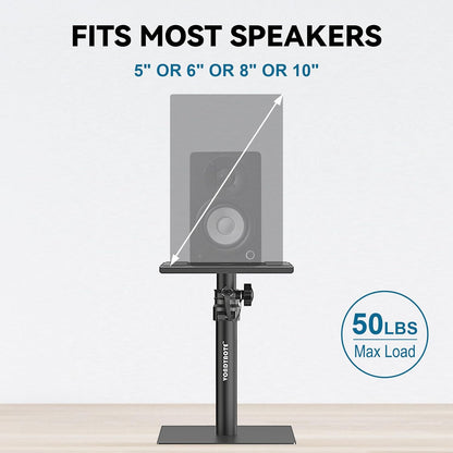 Set of 2 Desktop Studio Monitor Speaker Stands Bookshelf Speaker Stands