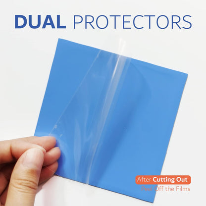 4 Pack Thermal Pad, 100 x 100 mm x 0.5 mm + 1 mm + 1.5 mm + 2 mm Silicone Cooling Pad 6 W/m.K GPU Non Conductive Heat Resistance Extreme Odyssey Cover for Laptop Heatsink CPU GPU SSD IC LED Cooler