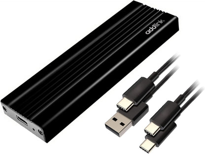Addlink External Portable SSD 2TB P20 USB 3.2 Gen2 up to 1050MB/s, 3D TLC USB C Solid State Drive, for PC Laptop Mac Windows Linux Android PS4 PS5 Xbox One Smart TV (ad2TBP20B32) Made in Taiwan