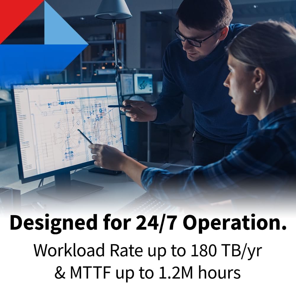 Toshiba N300 12TB NAS 3.5-Inch Internal Hard Drive - CMR SATA 6 Gb/s 7200 RPM 512 MB Cache - HDWG51CXZSTA