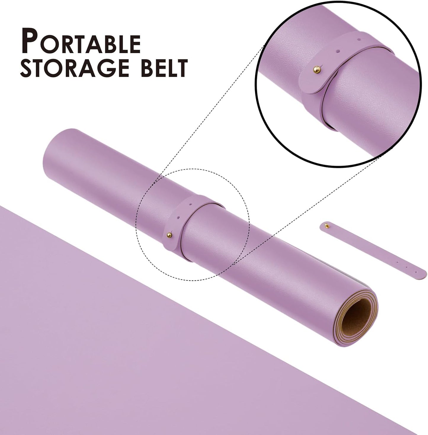 Cork Purple Desk Mat - Dual-Sided Desk Pad for Office and Home - Desk Organization and Accessories - Ideal for Large Mouse Pad and Desk Mats on Top of Desks(31.5"x 15.7")