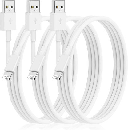 3Pack for [Apple MFi Certified] iPhone Charging Cable 6Feet-Lightning to USB Cable Wire - 3 Foot iPhone USB Charger Cords for Appe iPhone 14 13 12Pro/Pro Max/Xs Max XR X 8 7 6 5 Plus SE