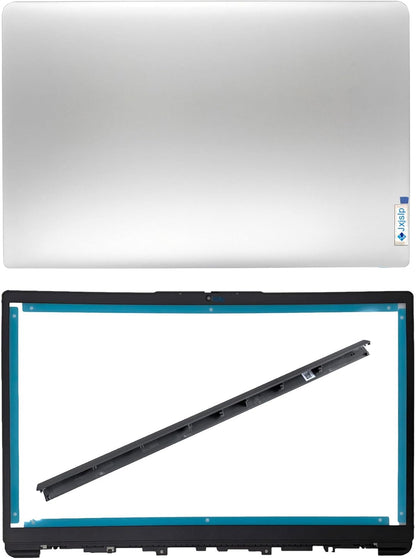 Replacement LCD Cover Back With Hings Front Bezel With Hinges Cap for Lenovo Ideapad 1-15ADA7 82R1, 1 15AMN7 82VG, 1 15ALC7 82R4 Series Laptop Rear Case Top Lid 5CB1M48453 5CB1F36621 5CB1F36618
