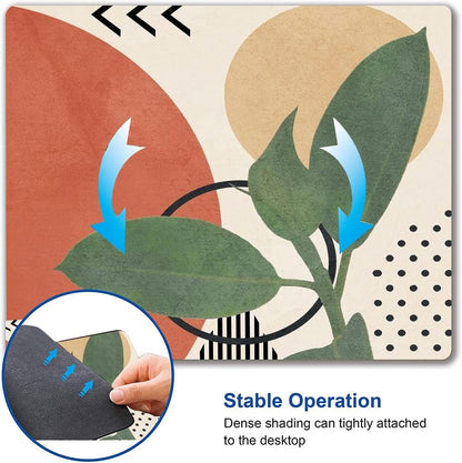 Modern Abstract Mouse Mat Square Waterproof Non-Slip Rubber Base MousePads for Office Laptop, 9.5"x7.9"x0.12" Inch