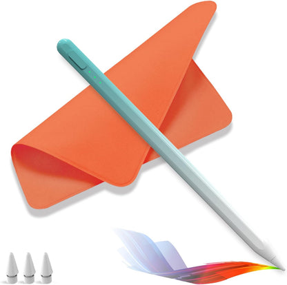 Stylus Pen for iPad,14Mins Fast Charge for Apple Pencil,Palm Rejection,Tilt Sensitivity, Pen for iPad11/10/9/8/7/6, Pro 12.9"/11"/13" M4, Mini 6/5, Air 5/4/3/11"-13" M2/M3 with Polishing Cloth