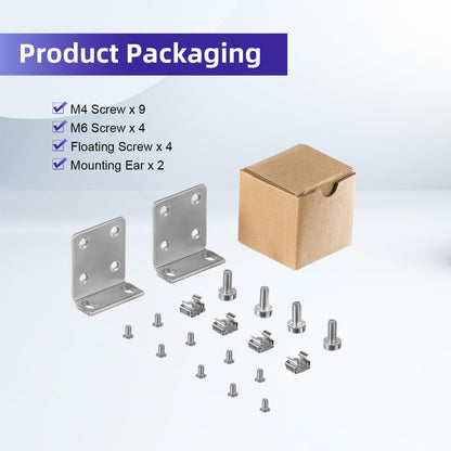 Rack Mount Kit for Ubiquiti Switch, 1U Rack Ears for Ubiquiti 16/24/48 Series Switches