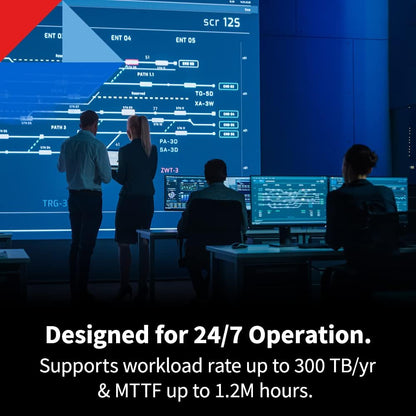 Toshiba N300 PRO 20TB Large-Sized Business NAS (up to 24 Bays) 3.5-Inch Internal Hard Drive - Up to 300 TB/Year Workload Rate CMR SATA 6 Gb/s 7200 RPM 512 MB Cache - HDWG62AXZSTB