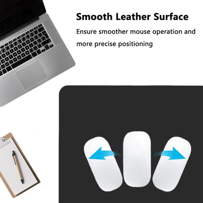 PU Leather Desk Pad Protector Gaming Mouse Pad Non Slip Desk Mat for Keyboard and Mouse Waterproof Desk Writing Pad for Office and Home Desk Accessories(Black, 35.4 * 17.7)