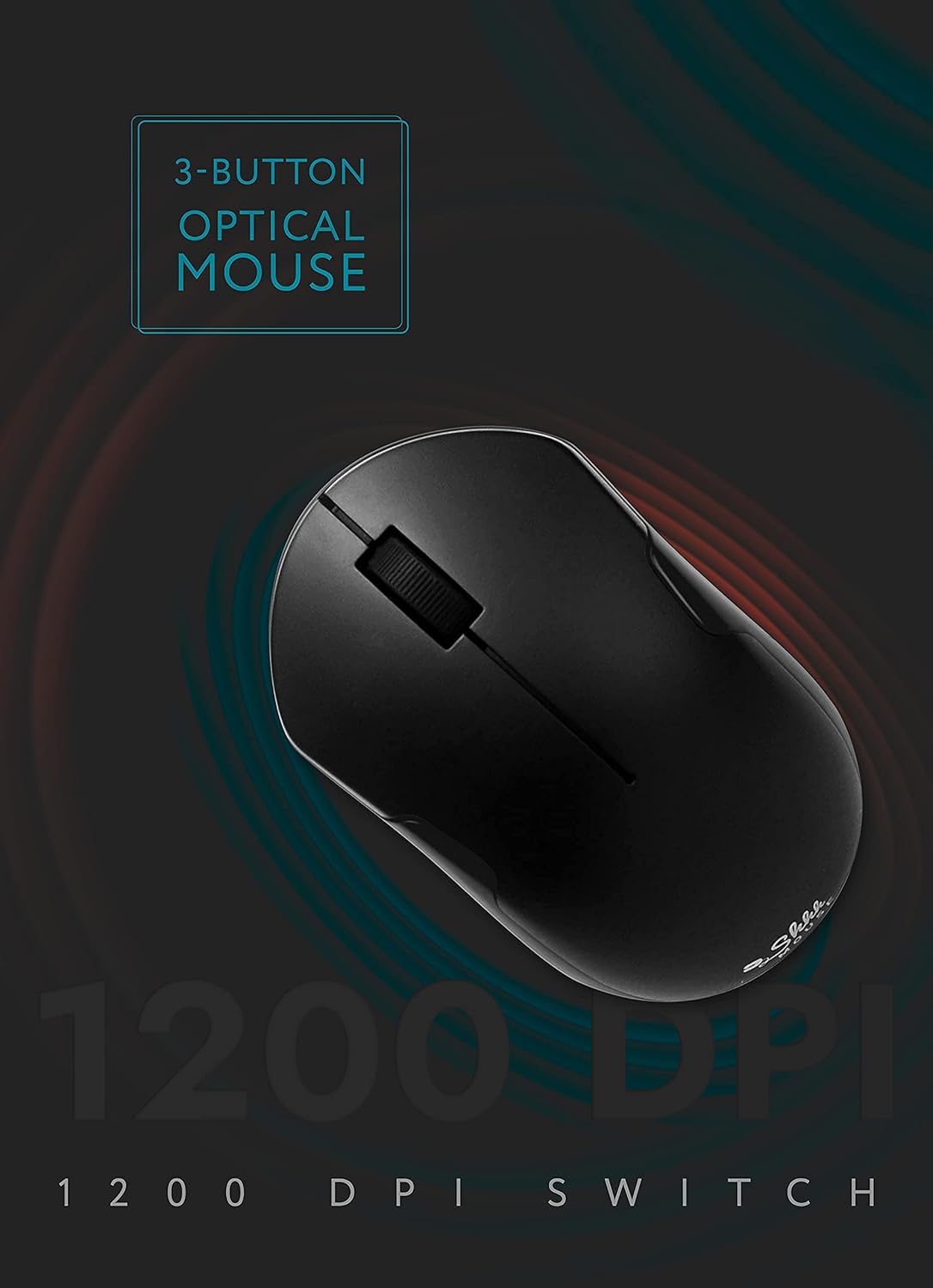 – Wireless Silent Optical Mouse with USB Receiver and Batteries – Cordless, Portable, Quiet Click Mouse for PC, Laptop, Chromebook, Computer