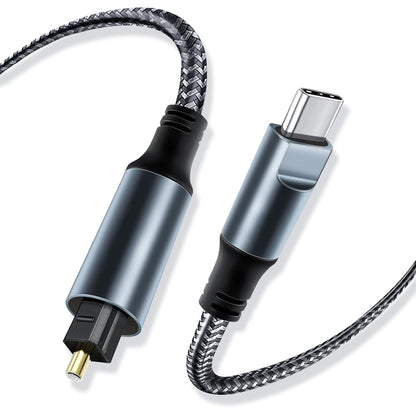 Kumiho Braided USB C to Optical Audio Cable 3Ft USB C to Toslink Optical Cable with Gold-Plated Connector for TV/Soundbar, Sony PS5,Speakers & Home Theater Systems