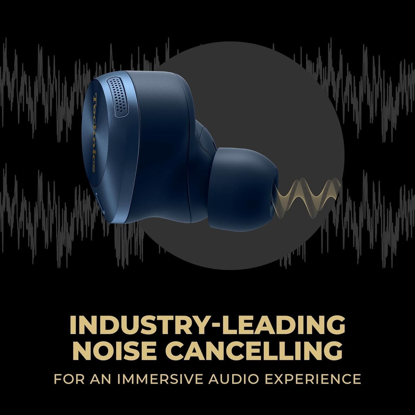 Technics EAH-AZ80-A Premium Hi-Fi True Wireless Bluetooth Earbuds with Advanced Noise Cancelling - Midnight Blue